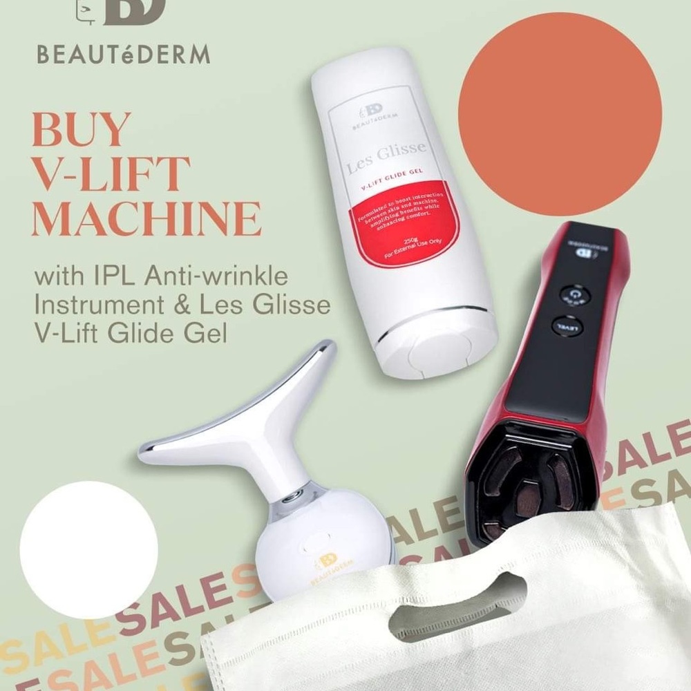 Beautederm V-Lift Machine, IPL instrument & Gel